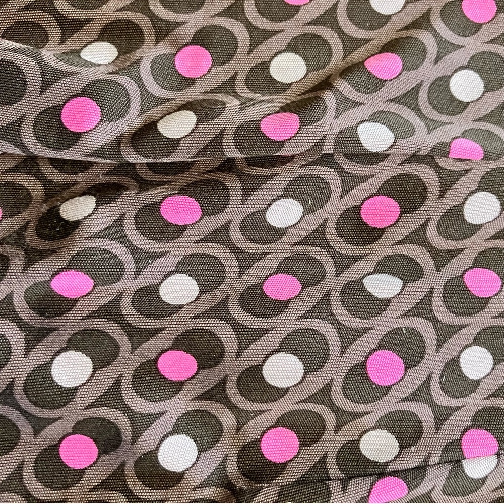 Omnia 100% Silk Stylish Wrap Dress with Geometric Pattern Women’s Size 2 - Picture 6 of 10